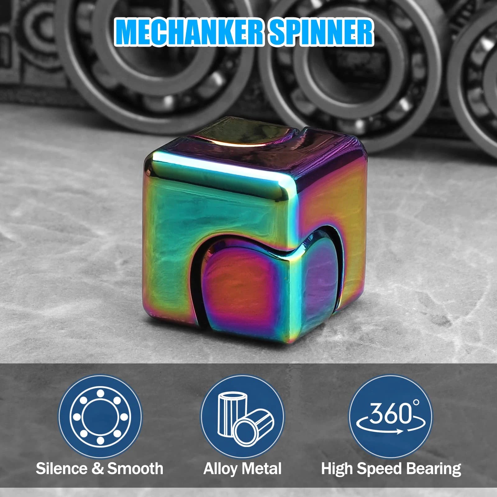 TrioSpins Metal Fidget Cube