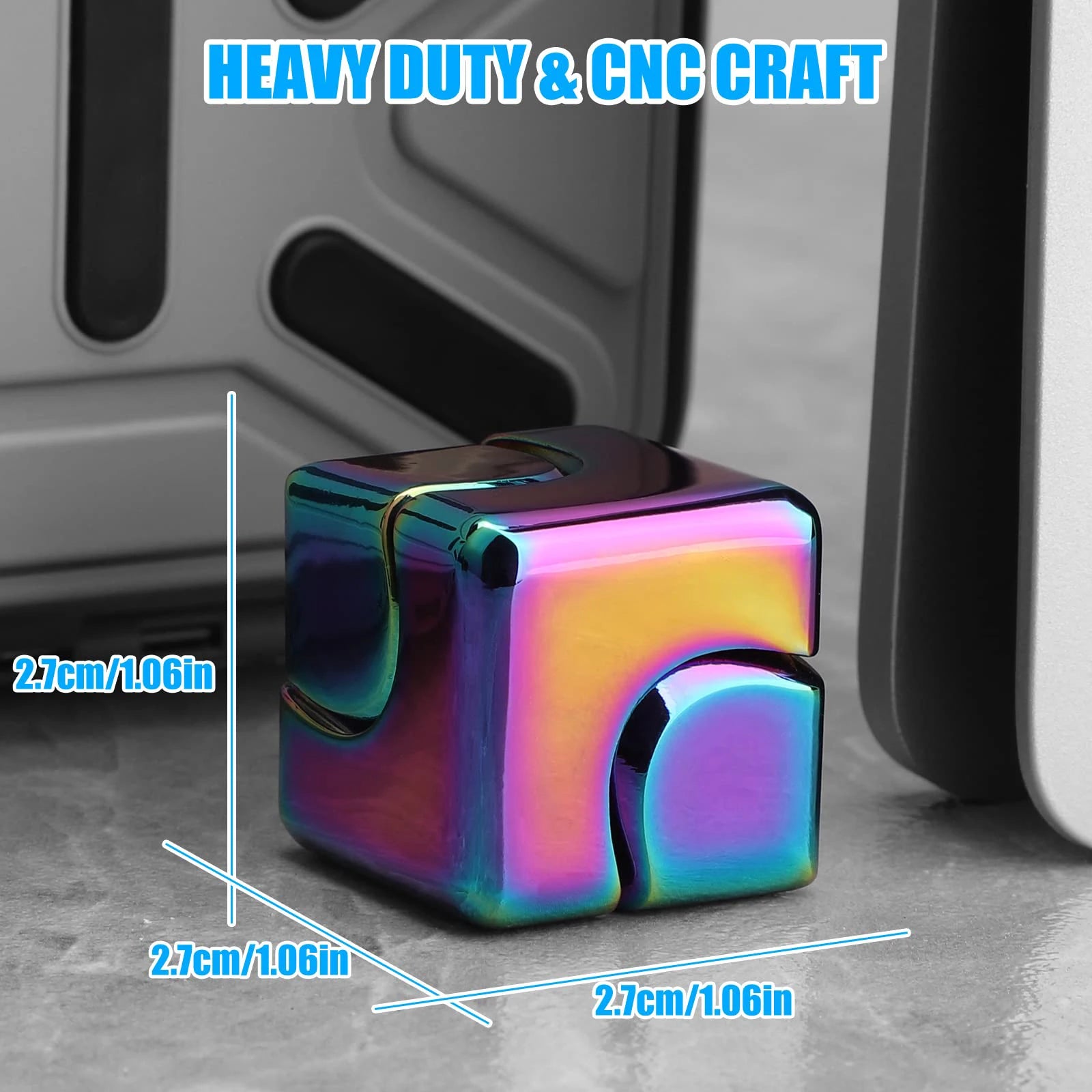 TrioSpins Metal Fidget Cube